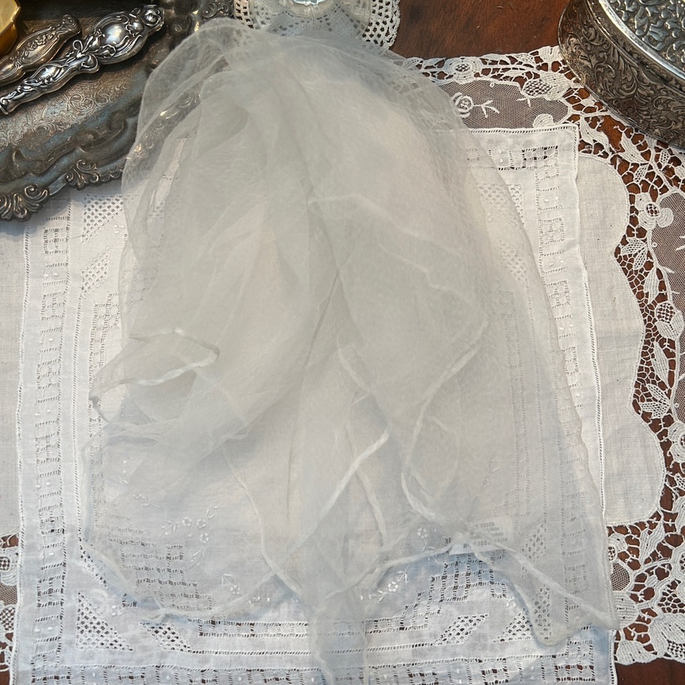 Vintage Sheer White scarf